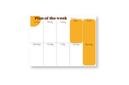 Sunset weekly Planner Pad