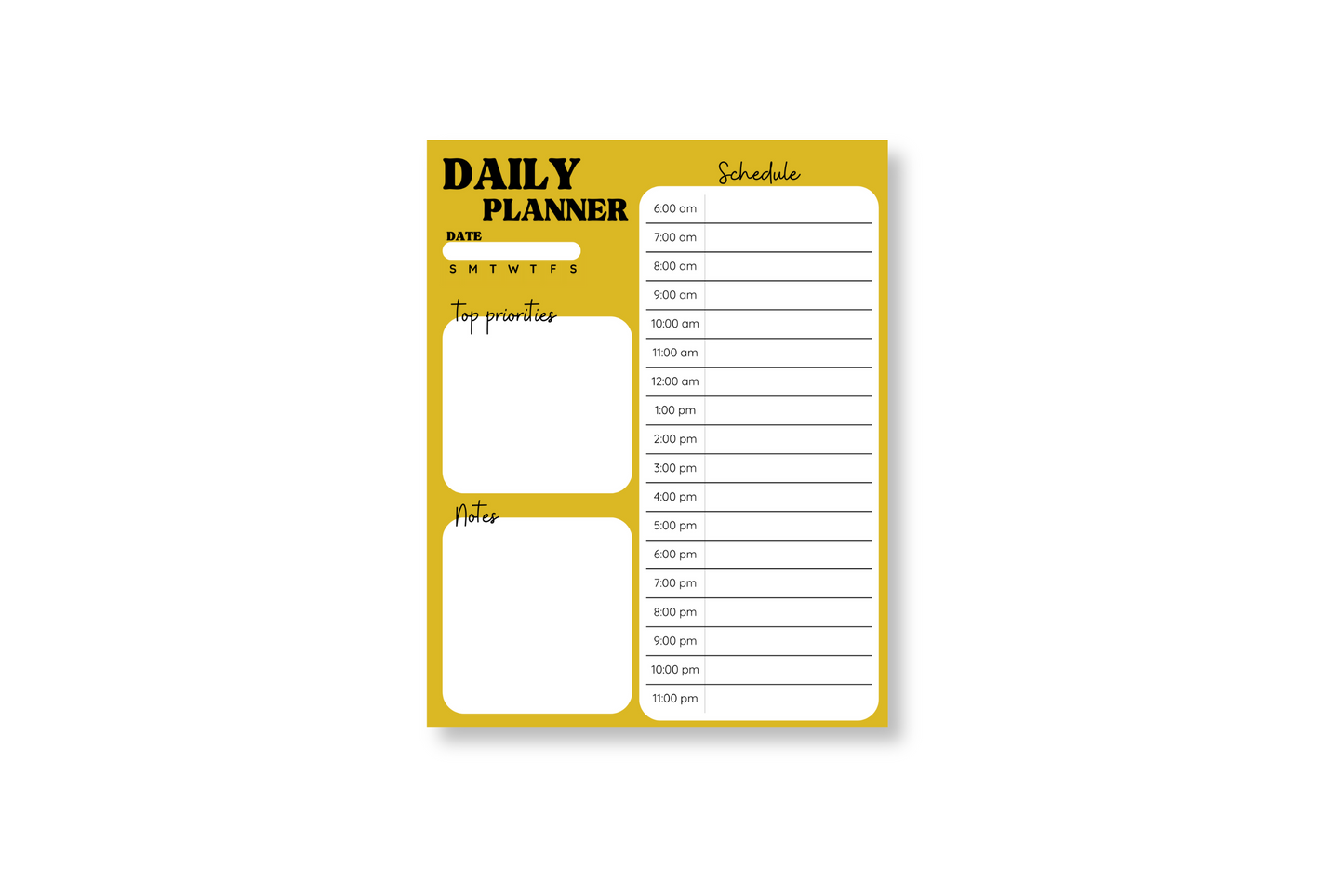 Fall-ing Leaves Daily Planner Pad