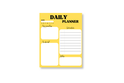 Happiness Daily Planner Pad