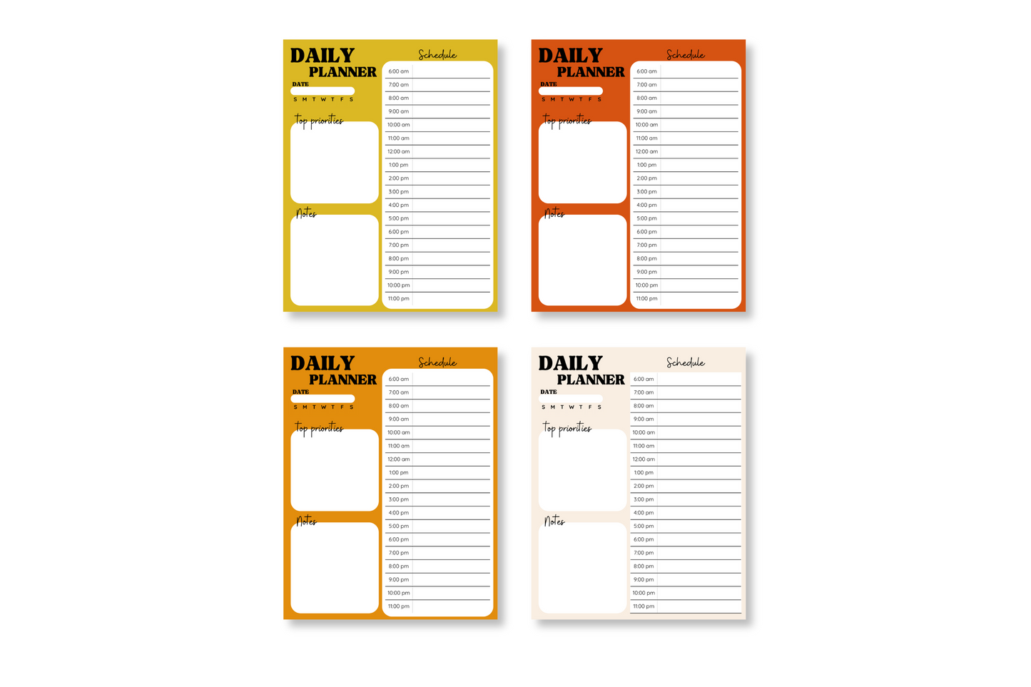 Fall-ing Leaves Daily Planner Pad